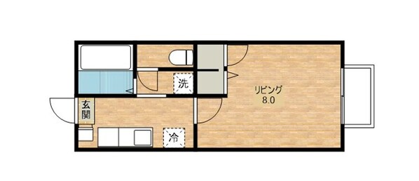 ミレニアム広瀬の物件間取画像
